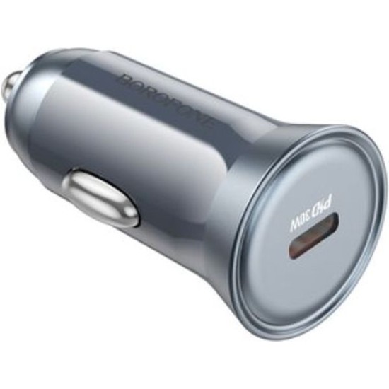 BOROFONE BZ26 SEARCHER CAR CHARGER 30W 3A 1X TYPE-C GREY