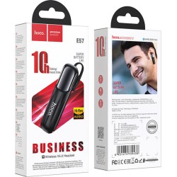 Hoco E57 Essential Earbud Bluetooth Handsfree Ακουστικό Μαύρο