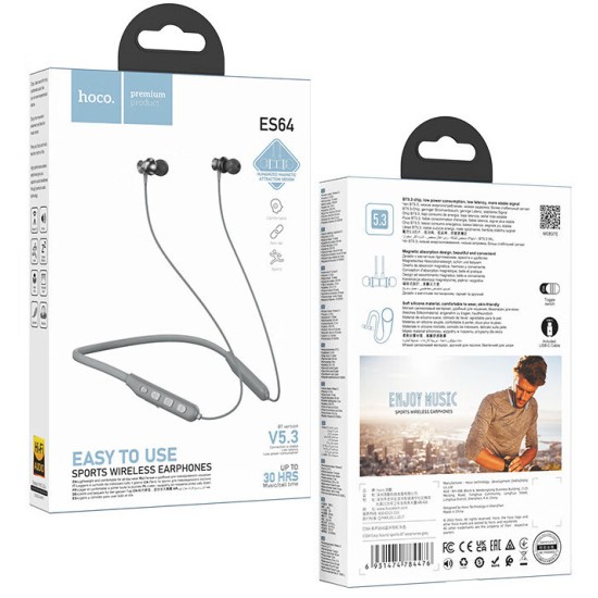 Hoco ES64 In-ear Bluetooth Handsfree Ακουστικά Μαύρα Hoco ES64 In-ear Bluetooth Handsfree Ακουστικά Μαύρα