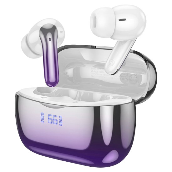 Hoco EQ16 Shine In-ear Bluetooth Handsfree Ακουστικά με Θήκη Φόρτισης Purple Glaze Hoco EQ16 Shine In-ear Bluetooth Handsfree Ακουστικά με Θήκη Φόρτισης Purple Glaze