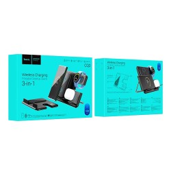 Hoco Ασύρματος Φορτιστής (Qi Pad) 15W Power Delivery / Quick Charge 3.0 Μαύρος (CQ2 Flash 3-in-1) Hoco Ασύρματος Φορτιστής (Qi Pad) 15W Power Delivery / Quick Charge 3.0 Μαύρος (CQ2 Flash 3-in-1)