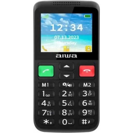 Aiwa FPH-S200 Dual SIM Κινητό με Μεγάλα Κουμπιά Μαύρο