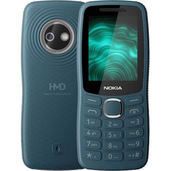 Nokia 123 Shield Dual SIM Κινητό με Κουμπιά Πράσινο