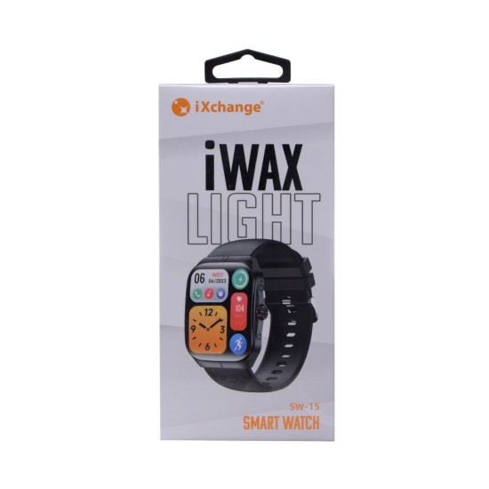 iXchange SW-15 Smartwatch με Παλμογράφο (Μαύρο) iXchange SW-15 Smartwatch με Παλμογράφο (Μαύρο)