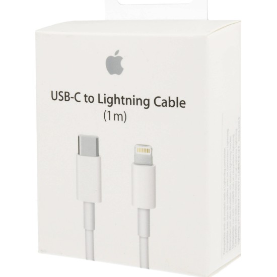 Apple Regular USB 2.0 Cable USB-C male - Lightning Λευκό 1m (MQGJ2ZM/A)