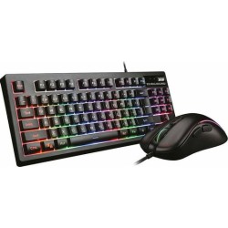 Zeroground KB-1800GUMS Aochi Σετ Gaming Πληκτρολόγιο Tenkeyless με RGB φωτισμό & Ποντίκι Αγγλικό US