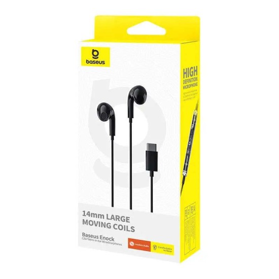 BASEUS ENCOK CZ17, ΕΝΣΥΡΜΑΤΑ ΑΚΟΥΣΤΙΚΑ, SEMI IN EAR, ΜΑΥΡΑ BASEUS ENCOK CZ17, ΕΝΣΥΡΜΑΤΑ ΑΚΟΥΣΤΙΚΑ, SEMI IN EAR, ΜΑΥΡΑ
