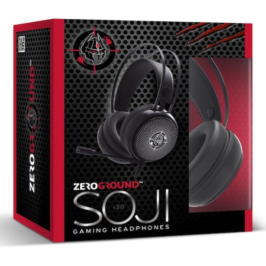 Zeroground HD-3700G SOJI v3.0 Over Ear Gaming Headset με σύνδεση 3.5mm για PC Zeroground HD-3700G SOJI v3.0 Over Ear Gaming Headset με σύνδεση 3.5mm για PC