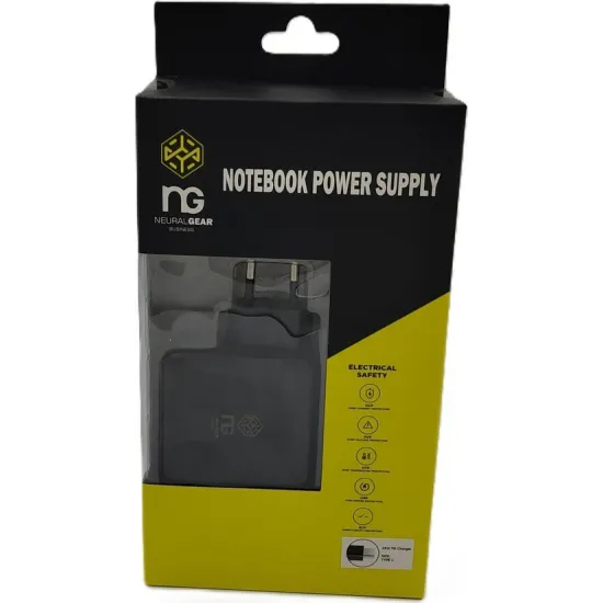 NG USB-C Φορτιστής Laptop 65W 20V 3.25A με Ενσωματωμένο Καλώδιο Τροφοδοσίας 78-TYPEC