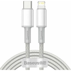 BASEUS HIGH DENSITY, ΚΑΛΩΔΙΟ ΓΡΗΓΟΡΗΣ ΦΟΡΤΙΣΗΣ, TYPE-C ΣΕ LIGHTNING, 20W, 2m, ΛΕΥΚΟ
