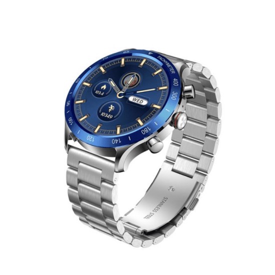 Riversong Motive 9 Max Smartwatch με Παλμογράφο (Ασημί)