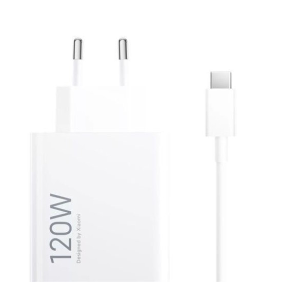 Xiaomi Φορτιστής 120W Λευκό Με Καλώδιο USB-A to Type-C Xiaomi Φορτιστής 120W Λευκό Με Καλώδιο USB-A to Type-C
