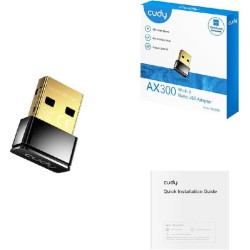 Cudy WU300 Αντάπτορας Δικτύου USB με Ασύρματη Σύνδεση Wi-Fi 286Mbps Cudy WU300 Αντάπτορας Δικτύου USB με Ασύρματη Σύνδεση Wi-Fi 286Mbps