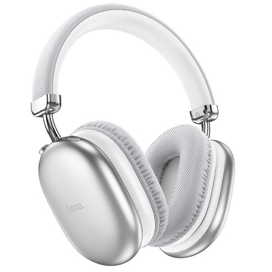 Hoco W35 MAX Ασύρματα / Ενσύρματα Over Ear Ακουστικά με 40 ώρες Λειτουργίας Ασημί Hoco W35 MAX Ασύρματα / Ενσύρματα Over Ear Ακουστικά με 40 ώρες Λειτουργίας Ασημί