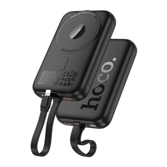 Hoco Q35 MagSafe Power Bank 10000mAh 22.5W με Θύρα USB-C Μαύρο Hoco Q35 MagSafe Power Bank 10000mAh 22.5W με Θύρα USB-C Μαύρο