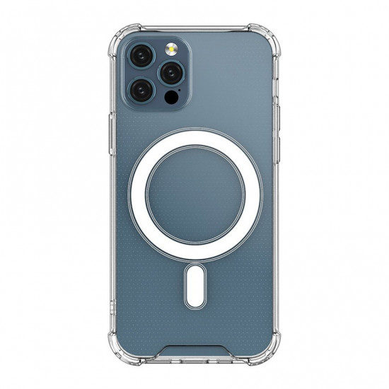 MagSafe Back Cover Σιλικόνης Διάφανο (iPhone 12 / 12 Pro)