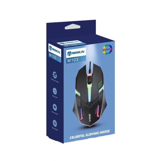 Gaming Ποντίκι Mihun M103 RGB Μαύρο Gaming Ποντίκι Mihun M103 RGB Μαύρο